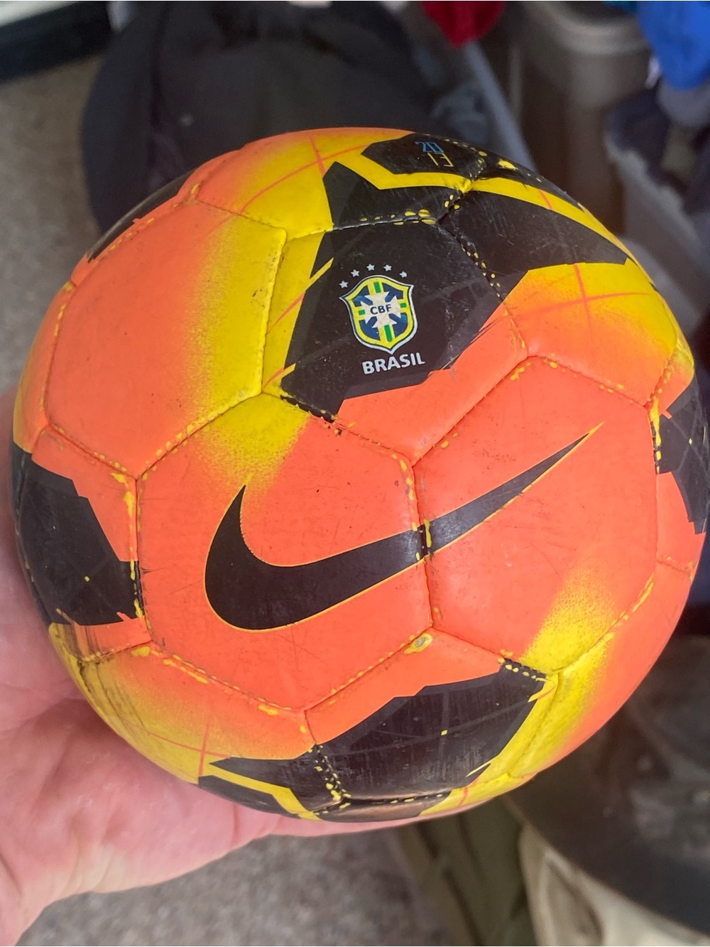 Nike Brasil Mercurial 2013 Fade Soccer Ball With Swoosh Logo Size 4